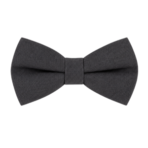 Charcoal Cotton Bow Tie for Men – Diamond Point Style
